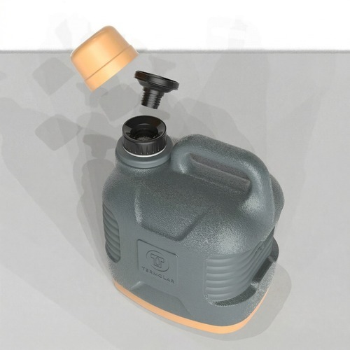 Garraf�o t�rmico 5 Litros cinza plus com amarelo sert�o - Supertermo