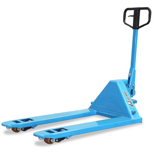 Transpalete hidr�ulico 2.500 kg 680 mm com rodas duplas de poliuretano - TM 2500 RTP