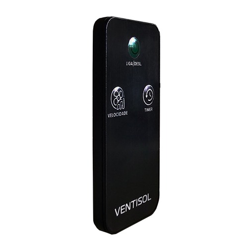 Ventilador de parede 60 cm oscilante 3 p�s preto com controle - Max Control  110V/220V