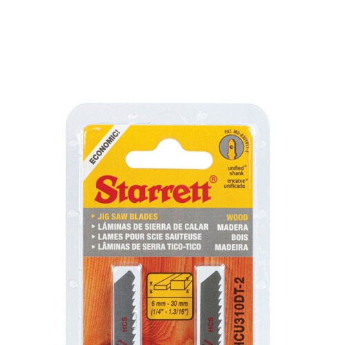 Lâmina serra tico tico 100 mm 10 dentes bimetal para madeira 2 peças - HCU310T-2 Lâmina serra tico tico 100 mm 10 dentes bimetal para madeira 2 peças - HCU310T-2