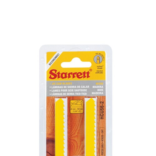 Lâmina serra tico tico 152 mm 6 dentes bimetal para madeira 2 peças - HCU56-2 Lâmina serra tico tico 152 mm 6 dentes bimetal para madeira 2 peças - HCU56-2