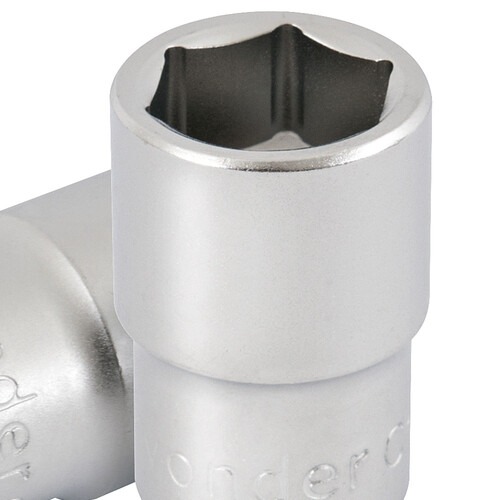 Soquete sextavado 18 mm com encaixe 1/2 Soquete sextavado 18 mm com encaixe 1/2