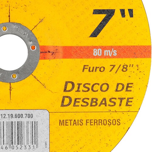 Disco de desbaste para metal 180 x 6,4 x 22,23 mm - VDA-60 Disco de desbaste para metal 180 x 6,4 x 22,23 mm - VDA-60
