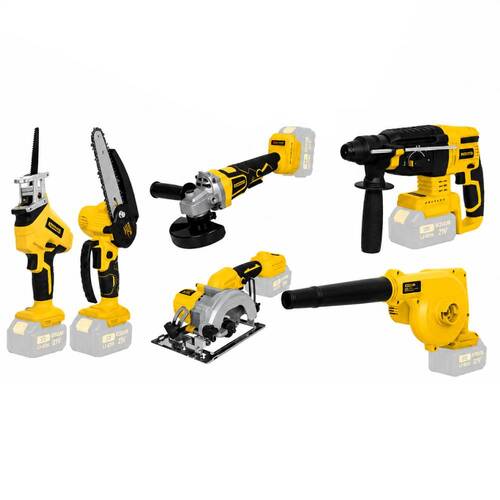 Kit com 10 Ferramentas a bateria 21V 3Ah brushless com 2 baterias compartilhadas - BOM-9763  110V/220V