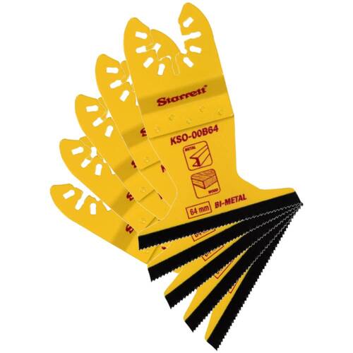 Lâmina de imersão 64 x 40 mm para corte de metal e madeira com 5 peças - KSO-00B64-5 Lâmina de imersão 64 x 40 mm para corte de metal e madeira com 5 peças - KSO-00B64-5