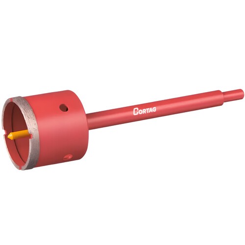 Serra copo diamantada 65 mm com haste de 3/8 Serra copo diamantada 65 mm com haste de 3/8