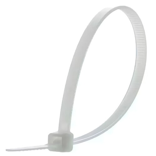 Abra�adeira de nylon branca 2,5 x 140 mm com 100 pe�as 