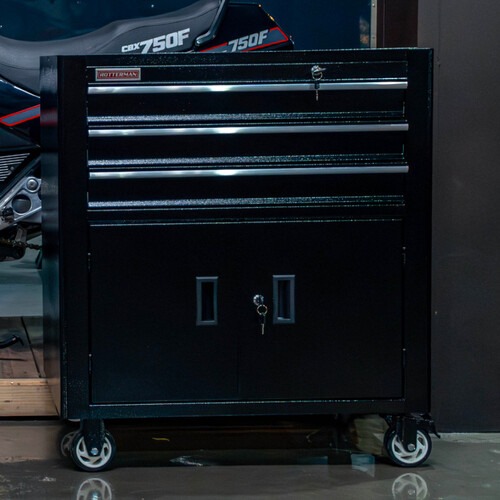 Carrinho para ferramentas com 3 gavetas e 2 portas - RLL-316 Carrinho para ferramentas com 3 gavetas e 2 portas - RLL-316