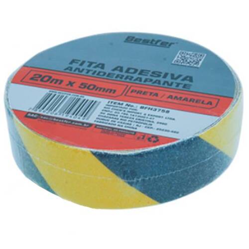 Fita adesiva antiderrapante 50 mm x 20 m zebrada Fita adesiva antiderrapante 50 mm x 20 m zebrada