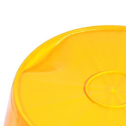 Balde de pl�stico extraforte amarelo 12 litros amarelo