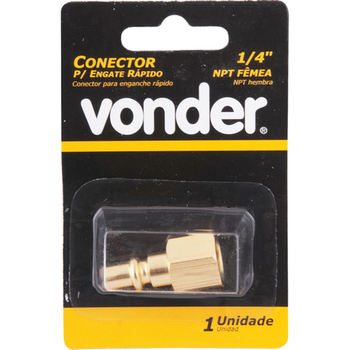 Conector para ar comprimido f�mea com rosca 1/4