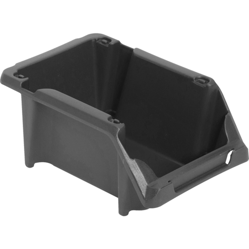 Gaveta pl�stica para estante n� 3 preta modelo pr�tico