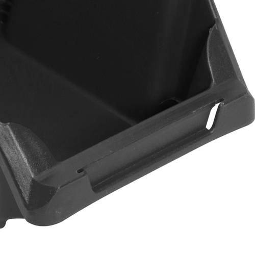 Gaveta pl�stica para estante n� 3 preta modelo pr�tico