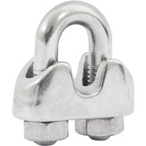 Clips para cabo em a�o inox 1/2