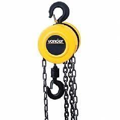 Talha manual capacidade de 2 toneladas com corrente de 3 metros