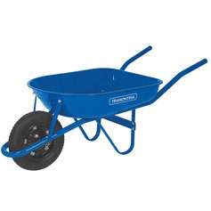 Carrinho de m�o ca�amba met�lica rasa 50 litros