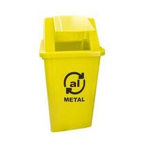 Cesto coletor de lixo 100L tampa basculante com adesivo - CC11AM Cesto coletor de lixo 100L tampa basculante com adesivo - CC11AM
