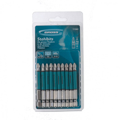 Jogo de bits phillips ph2 x 70 mm encaixe 1/4