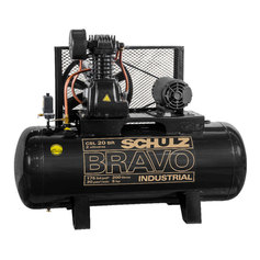 Compressor de ar 20 p�s 200L 5 hp 175 lbs trif�sico CSL20BR/200 - Bravo
