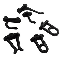 Kit com 24 ganchos plásticos mistos para painel porta ferramentas Kit com 24 ganchos plásticos mistos para painel porta ferramentas