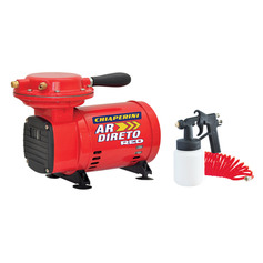 Compressor de ar direto 2,3 p�s com pistola e mangueira - RED