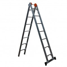 Escada de alum�nio extens�vel 2,95 x 4,45 m 2 x 8 degraus 3 em 1