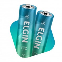 Pilha alcalina pequena AA com 2 unidades 