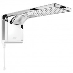 Chuveiro eletr�nico 6800 watts 220V branco cromado - Acqua Duo Ultra