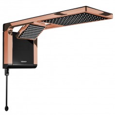 Chuveiro eletr�nico 6800 watts 220V preto ros� gold - Acqua Duo Ultra