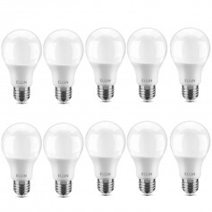 Kit 10 L�mpadas led bulbo 6W 540 l�mens branca fria - A55