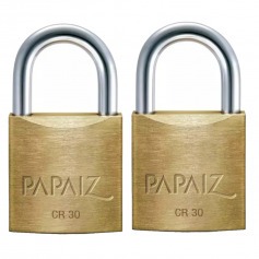 Kit 2 cadeados em lat�o de 30 mm - CR30