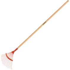 Vassoura met�lica 18 dentes com cabo de 120 cm