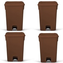 Cesto coletor de lixo 15L com pedal 4 pe�as - MVCP15
