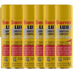 Kit 6 �leos lubrificante desengripante multiuso 300 ml - Lub Starrett