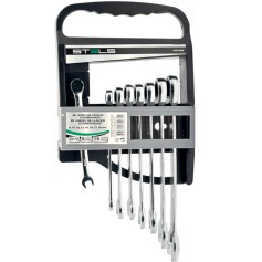 Jogo de chave combinada com catraca 8 a 19 mm com 8 pe�as