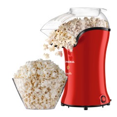 Pipoqueira el�trica com bico direcionador 1.200W vermelha Popflix - PP-03