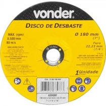Disco de desbaste 180 x 6,4 x 22,23 mm Disco de desbaste 180 x 6,4 x 22,23 mm