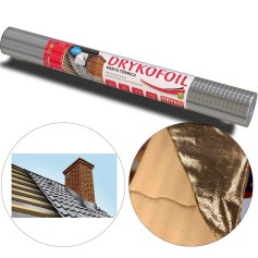 Manta termica para telhado em alum�nio 1 face 1,20 x 20,83m 25m� - DRYKOFOIL