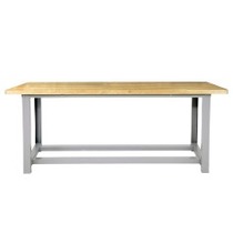 Bancada modular com tampo pinus bicolado envernizado - 2200-MP1