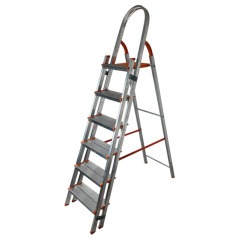 Escada de alum�nio com 6 degraus duplos residencial - EMD006	