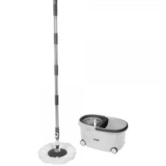 Balde espremedor com mop girat�rio de rodinha capacidade 7,5 litros