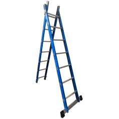 Escada de fibra de vidro 7 / 12 degraus 2,20 x 3,80 m modelo multiuso - TEAFP