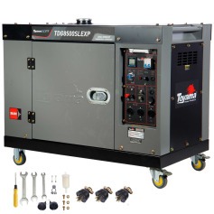 Gerador de energia 7 Kva a diesel cabinado bivolt partida el�trica com AVR - TDG8500SLEXP