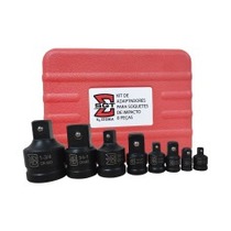 Kit de adaptadores para soquete de impacto com 8 peças Kit de adaptadores para soquete de impacto com 8 peças