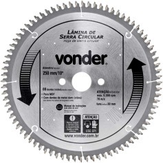 Disco de serra para madeira 250 x 30 mm 80 dentes