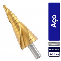Broca escalonada a�o r�pido 4 a 32 mm - 723599