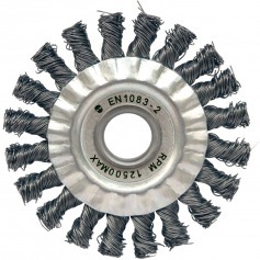 Escova de a�o circular torcida 114,3 x 12,7 mm