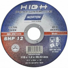 Disco de corte para metal / inox 4.1/2 x 3/64 x 7/8
