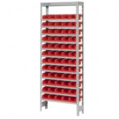 Estante met�lica com 60 gavetas n� 3 vermelha - EF60/3V