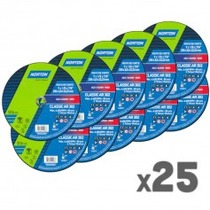 Kit 25 Discos de corte para metal 9 x 1/8 x 7/8